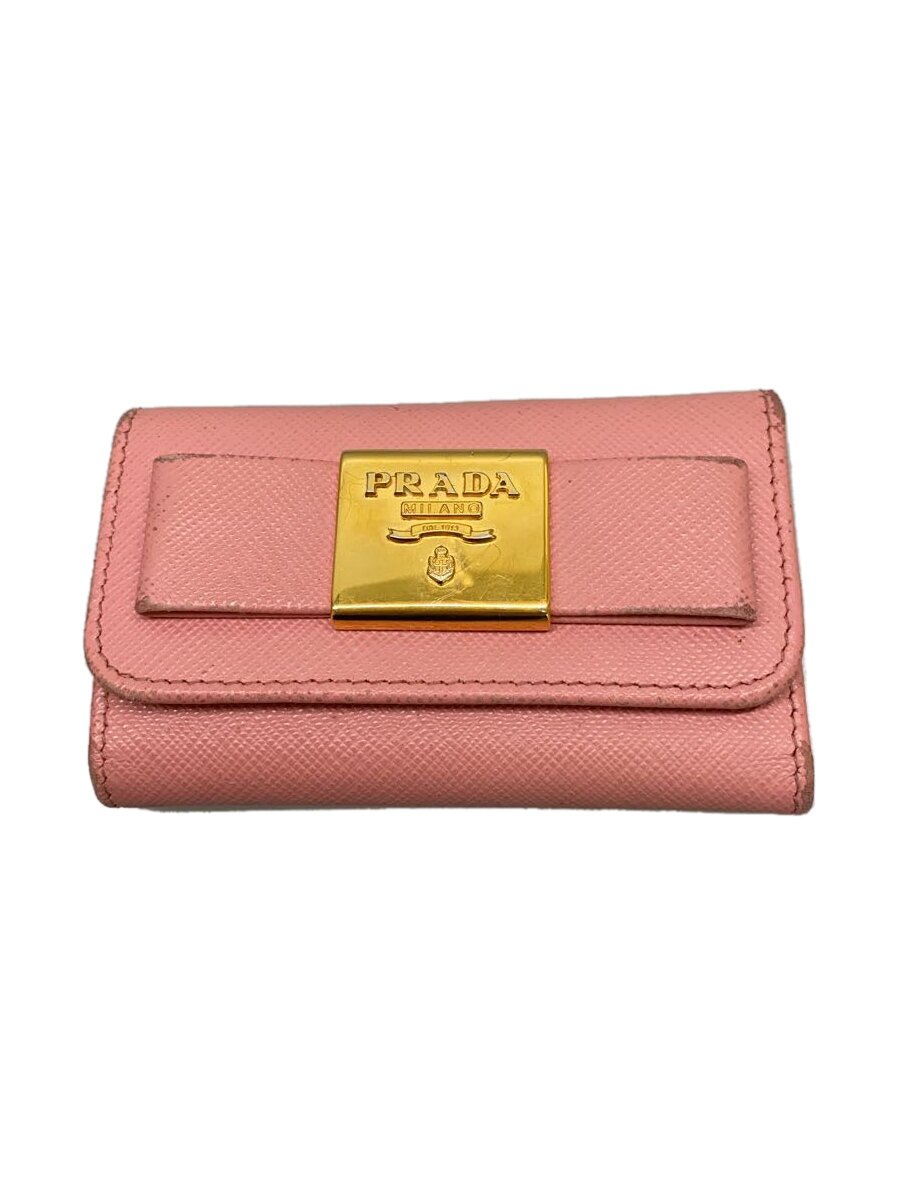 【中古】PRADA◆キーケース/レザー/PN