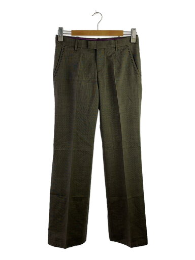 【中古】UNDERCOVER◆ボトム/2/ウール/GRY/チェック/7S40-P9/07SS/studs center press slacks【メンズウェア】 【中古】UNDERCOVER◆ボトム/2/ウール/GRY/チェック/7S40-P9/07SS/studs center press slacks【メンズウェア】