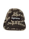 【中古】Supreme◆18AW Harris Tweed Camp Cap キャップ/ウール/BRW/メンズ【服飾雑貨他】