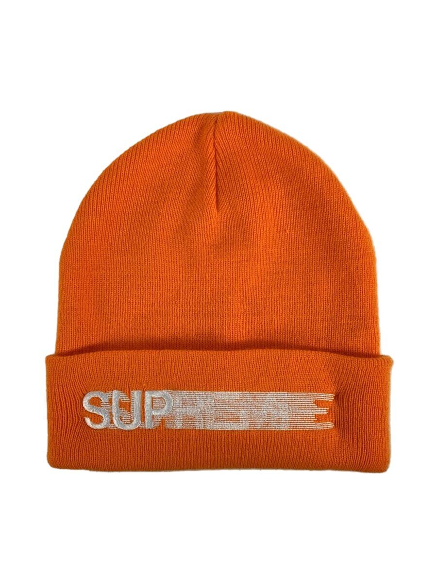 【中古】Supreme◆23SS/Motion Logo Beanie/ビーニー/ニットキャップ/ロゴ/アクリル/ORN/メンズ【服飾雑貨他】