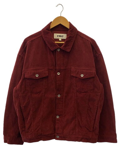 【中古】YMC◆ジャケット/M/コットン/RED/無地【メンズウェア】 【中古】YMC◆ジャケット/M/コットン/RED/無地【メンズウェア】
