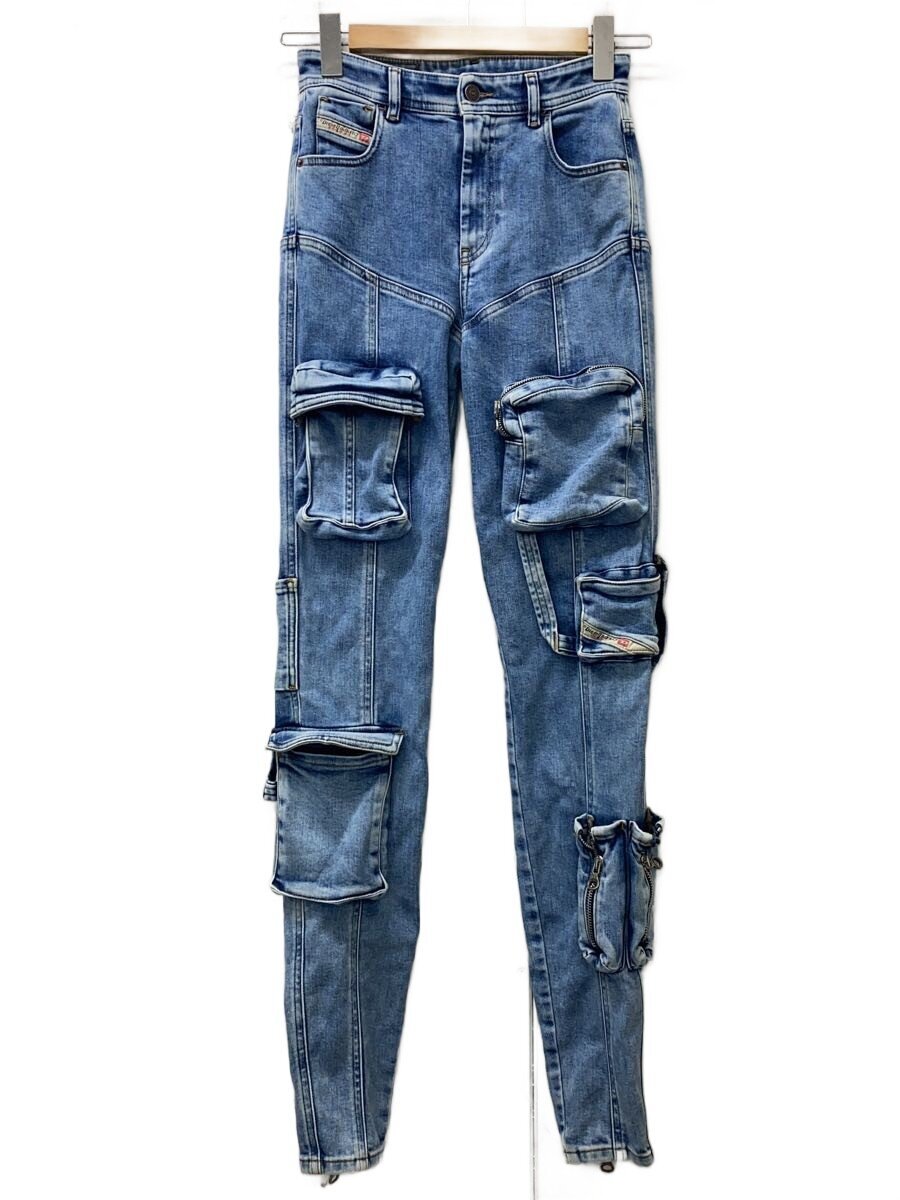 【中古】DIESEL◆1984 SLANDY-HIGH-PK/ボトム/25/コットン/IDG/A09531【レディースウェア】