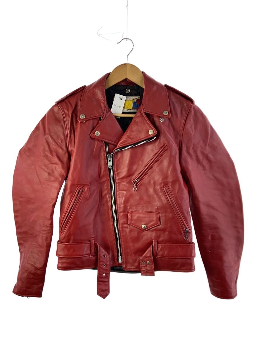 【希少カラー/RED】SCHOTTライダースジャケット 牛革 Mサイズ 楽天市場】schott レッド ライダースの通販