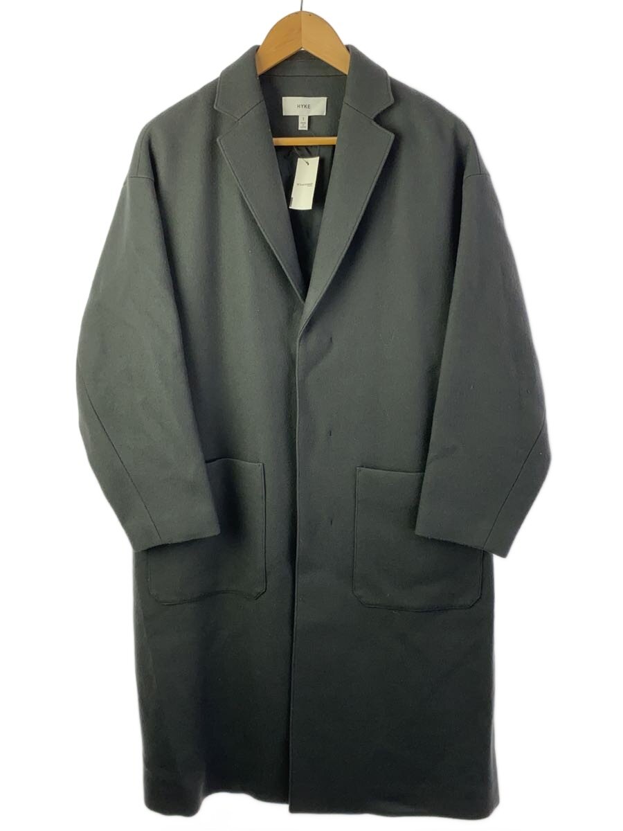 HYKE◆チェスターコート/212-17320/21AW/WOOL SHOP COAT
