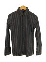 【中古】BURBERRY◆Long-sleeve Seaford Stripe Dress Shirt/長袖シャツ/15.5/コットン/BLU【メンズウェア】