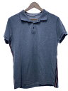 【中古】MONCLER◆MAGLIA POLO MANICA CORTA/トリコロール/ポロシャツ/L/コットン/GRY/無地【メンズウェア】(4)