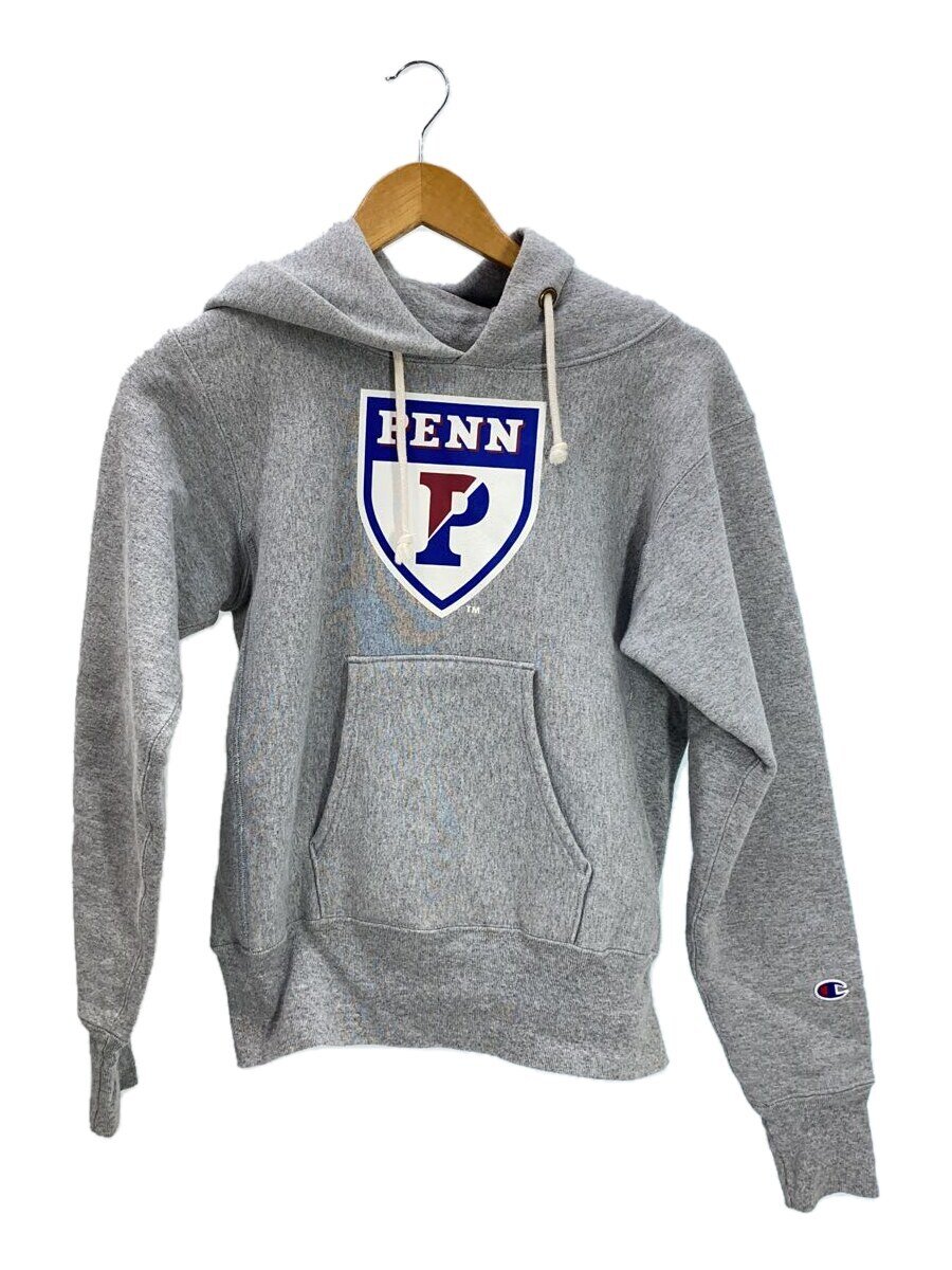 【中古】Champion◆パーカー/S/コットン/GRY【メンズウェア】