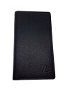 【中古】LOUIS VUITTON◆アジェンダ・ポッシュ_エピ_BLK/レザー/BLK/メンズ【服飾雑貨他】