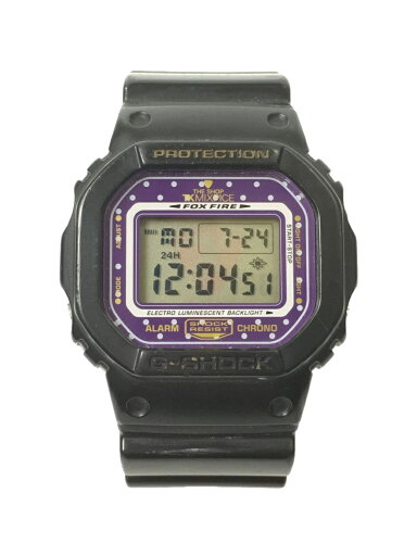 【中古】CASIO◆xTHE SHOP TK/クォーツ腕時計/デジタル/ラバー/PUP/BLK/SS/DW-5600VT【服飾雑貨他】 【中古】CASIO◆xTHE SHOP TK/クォーツ腕時計/デジタル/ラバー/PUP/BLK/SS/DW-5600VT【服飾雑貨他】