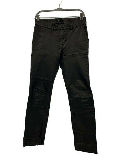 【中古】LAD MUSICIAN◆ボトム/44/レザー/BLK【メンズウェア】 【中古】LAD MUSICIAN◆ボトム/44/レザー/BLK【メンズウェア】