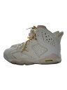 【中古】NIKE◆AIR JORDAN 6 RETRO_エアジョーダン 6 レトロ/24.5cm/WHT【シューズ】(4)