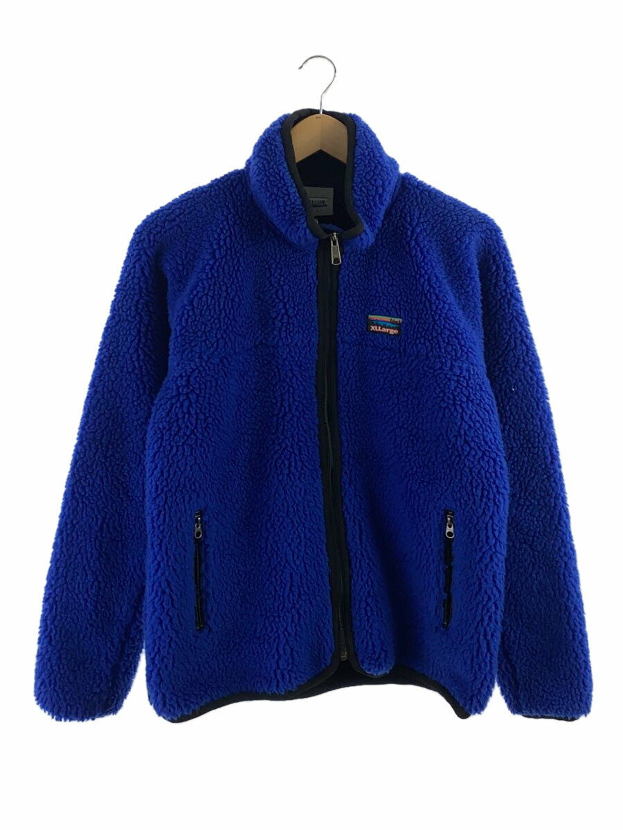 【中古】X-LARGE◆フリースジャケット/S/ポリエステル/BLU/0155509【メンズウェア】
