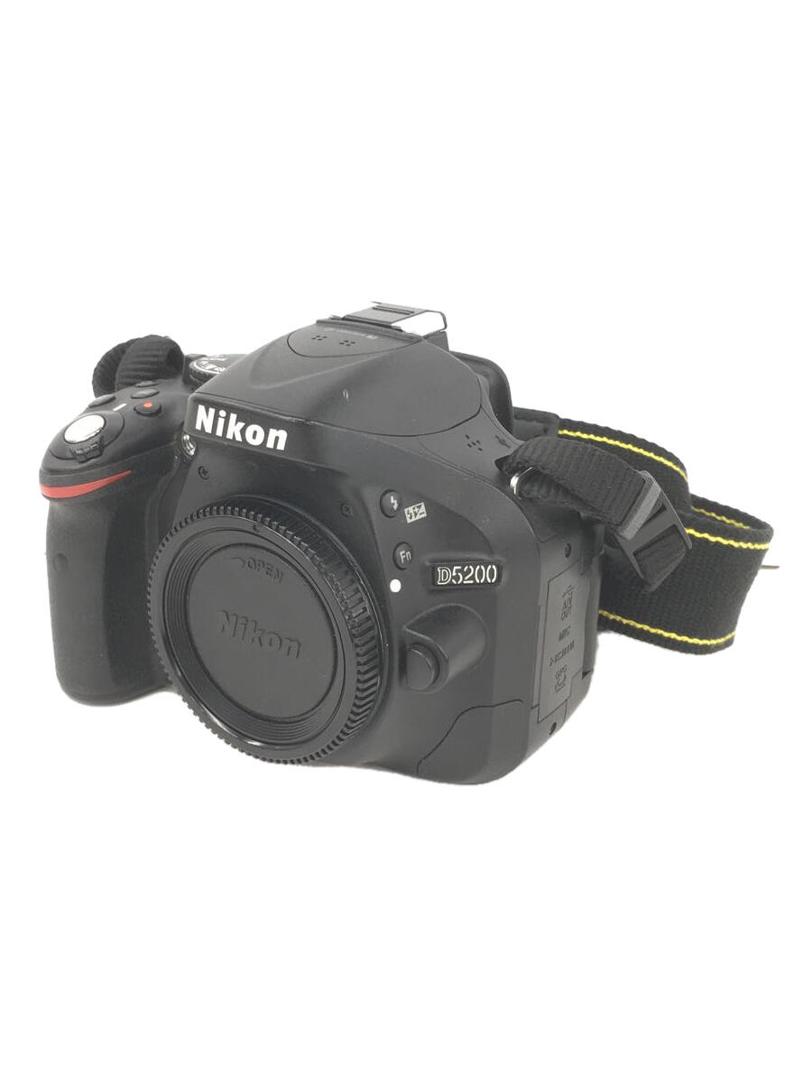 【中古】Nikon◆デジタル一眼カメラ D5200 18-55 VR レンズキット [ブラック]【カメラ】