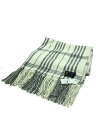 【中古】Ayre◆マフラー/ウール/ホワイト/チェック/レディース【服飾雑貨他】