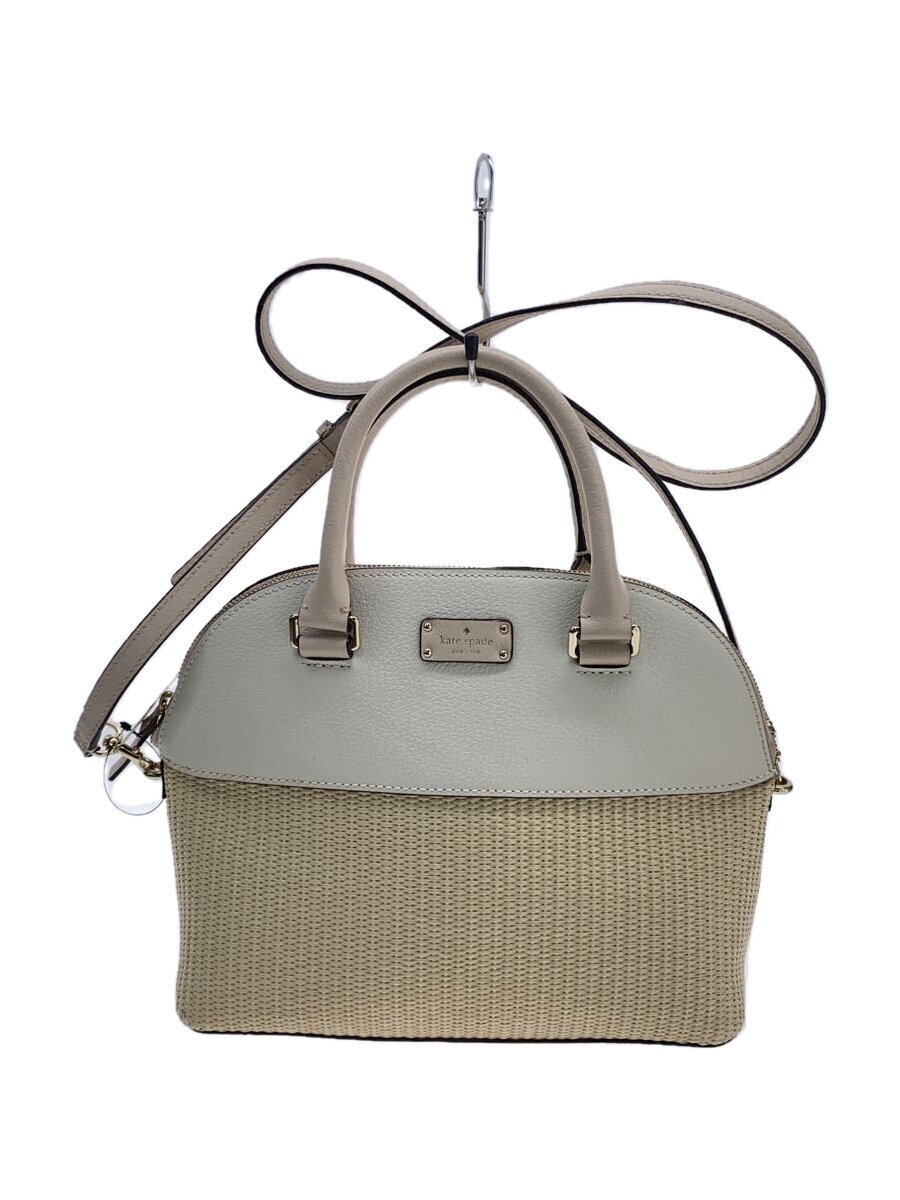 KATE SPADE - 【中古】kate spade new york◆ショルダーバッグ/PVC/CRM/無地【バッグ】