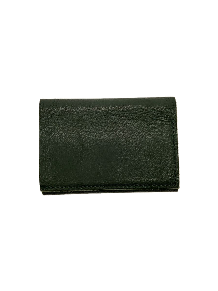 【中古】m+◆2つ折り財布/レザー/GRN/無地/メンズ//【服飾雑貨他】