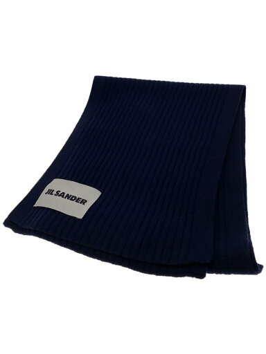【中古】JIL SANDER◆マフラー/ウール/NVY/メンズ/KR JM IW 0528【服飾雑貨他】 【中古】JIL SANDER◆マフラー/ウール/NVY/メンズ/KR JM IW 0528【服飾雑貨他】