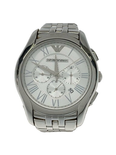 【中古】EMPORIO ARMANI◆クォーツ腕時計/アナログ/ステンレス/SLV/SLV/AR-1702【服飾雑貨他】 【中古】EMPORIO ARMANI◆クォーツ腕時計/アナログ/ステンレス/SLV/SLV/AR-1702【服飾雑貨他】