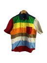 【中古】JUNYA WATANABE COMME des GARCONS MAN◆半袖シャツ/M/コットン/マルチカラー/WI-B041【メンズウェア】(4)