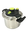 【中古】T-fal◆圧力鍋/容量:6L/GRN【キッチン用品】