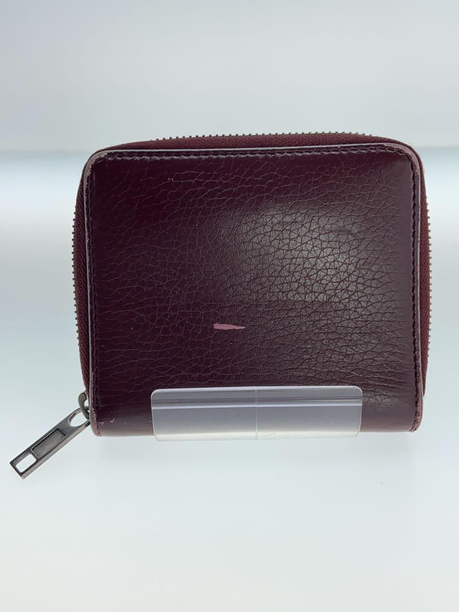 【中古】Maison Margiela◆ZIP AROUND WALLET/ラウンドジップ/2つ折り財布/レザー/S55UI0197【服飾雑貨他】