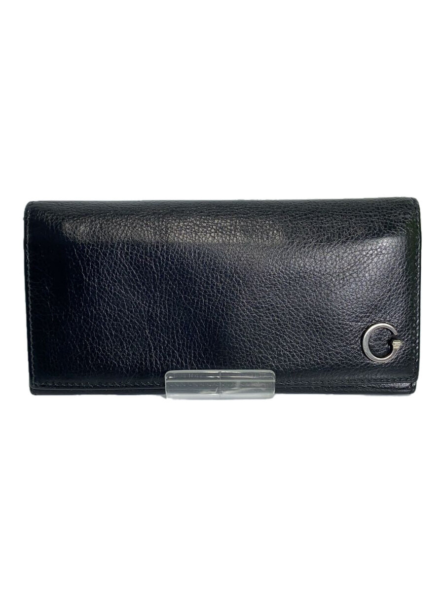 【中古】GUCCI◆長財布/レザー/BLK/メンズ/212174・493075【服飾雑貨他】