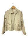 【中古】MARGARET HOWELL◆23SS/ジップブルゾン/1/リネン/BEG/578-3125004/マーガレットハウエル/ベージュ/【レディースウェア】