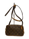 【中古】LOUIS VUITTON◆ポシェット・マルリー・バンドリエール_モノグラム・キャンバス_BRW/PVC/BRW//【バッグ】
