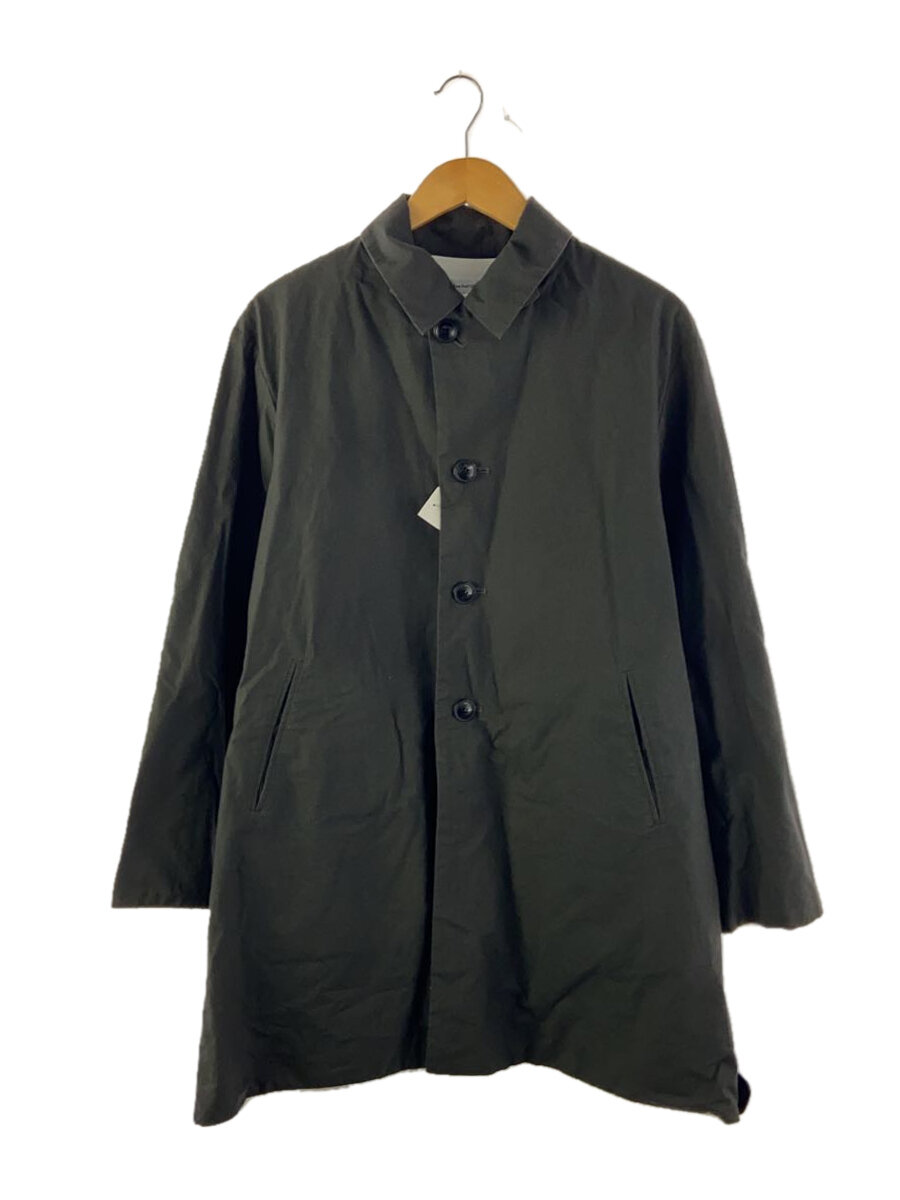 【中古】EEL◆コート/S/コットン/BLK/無地/E-20100【メンズウェア】