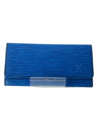 【中古】LOUIS VUITTON◆ポルト・円・3カルト・クレディ_エピ_BLU/レザー/BLU/メンズ【服飾雑貨他】 【中古】LOUIS VUITTON◆ポルト・円・3カルト・クレディ_エピ_BLU/レザー/BLU/メンズ【服飾雑貨他】
