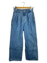 【中古】SNIDEL◆24SS/ラインストーンデニムパンツ/ワイドパンツ/1/デニム/IDG/SWFP241247【レディースウェア】