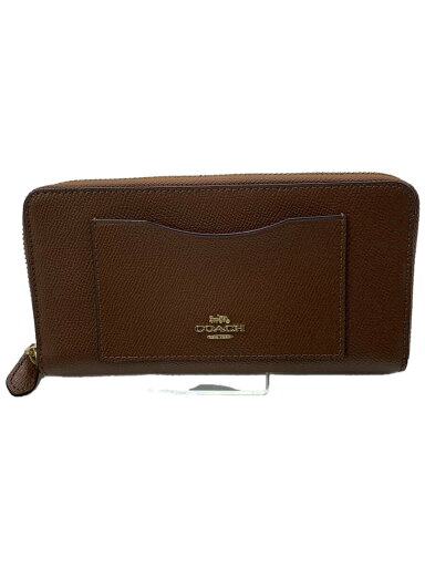 【中古】COACH◆長財布_オールレザー/レザー/BRW/レディース/ラウンドファスナー【服飾雑貨他】 【中古】COACH◆長財布_オールレザー/レザー/BRW/レディース/ラウンドファスナー【服飾雑貨他】
