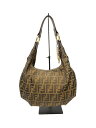 【中古】FENDI◆ハンドバッグ/キャンバス/BRW/8BR447【バッグ】