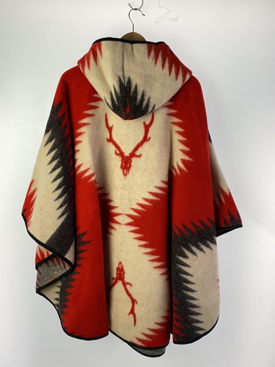 【中古】South2 West8(S2W8)◆コート/M/ウール/RED/総柄//【メンズウェア】