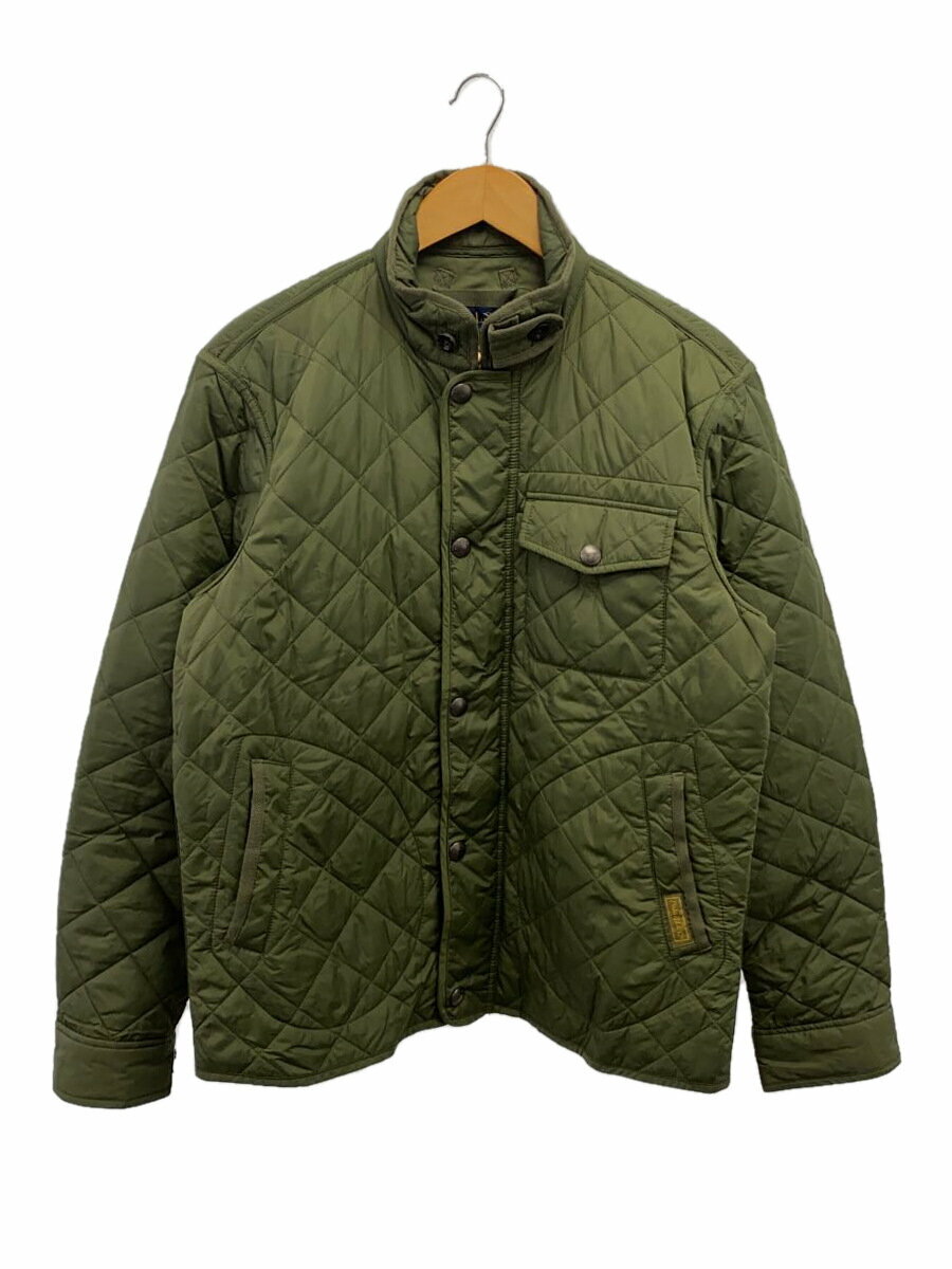 Rakuten - 【中古】POLO RALPH LAUREN◆キルティングジャケット/M/ナイロン/KHK/無地/TALONジップ//【メンズウェア】