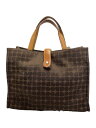【中古】kate spade new york◆自立/ハンドバッグ/BRW/総柄/使用感有【バッグ】