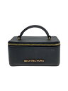 【中古】MICHAEL KORS◆ポーチ/--/BLK/無地/35H9GGFU3L【バッグ】