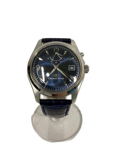 【中古】Orient Star◆自動巻腕時計/アナログ/レザー/NVY/NVY/SS/EX0C-C0//【服飾雑貨他】 【中古】Orient Star◆自動巻腕時計/アナログ/レザー/NVY/NVY/SS/EX0C-C0//【服飾雑貨他】