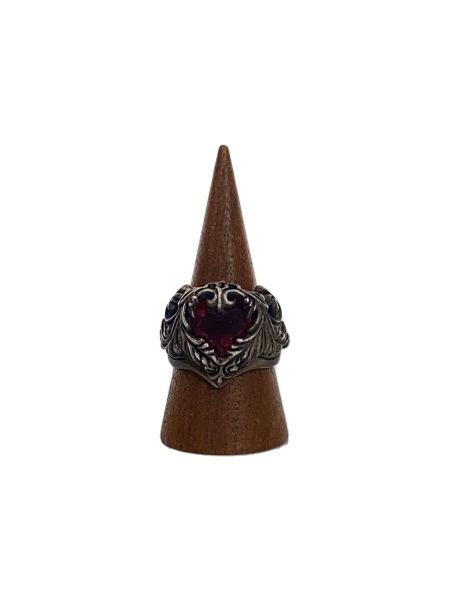 【中古】Leathers & Treasures◆リング/SV925/SLV/メンズ/Scroll Heart Stone inlay【服飾雑貨他】