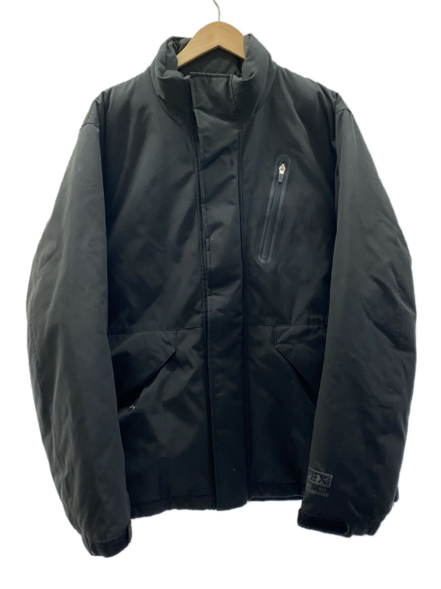 【中古】AVIREX◆パディングジャケット/XL/ポリエステル/BLK/無地/6182222【メンズウェア】