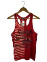 【中古】DOLCE&GABBANA◆キャミソール・タンクトップ/M/コットン/RED【レディースウェア】(4)
