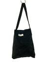 【中古】NICENESS◆ショルダーバッグ/トートバッグ/コーデュロイ/BLK/無地//【バッグ】(4)