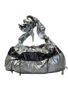 【中古】HARE◆キリカエビッグショルダーバッグ/PVC/SLV/無地【バッグ】