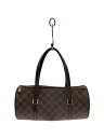 【中古】LOUIS VUITTON◆1)パピヨン30_ダミエ・エベヌ_BRW/PVC/BRW【バッグ】
