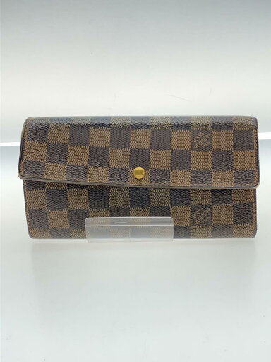 【中古】LOUIS VUITTON◆1)ポルト・フォイユ・サラ_ダミエ・エベヌ_BRW/PVC/BRW/メンズ【服飾雑貨他】 【中古】LOUIS VUITTON◆1)ポルト・フォイユ・サラ_ダミエ・エベヌ_BRW/PVC/BRW/メンズ【服飾雑貨他】