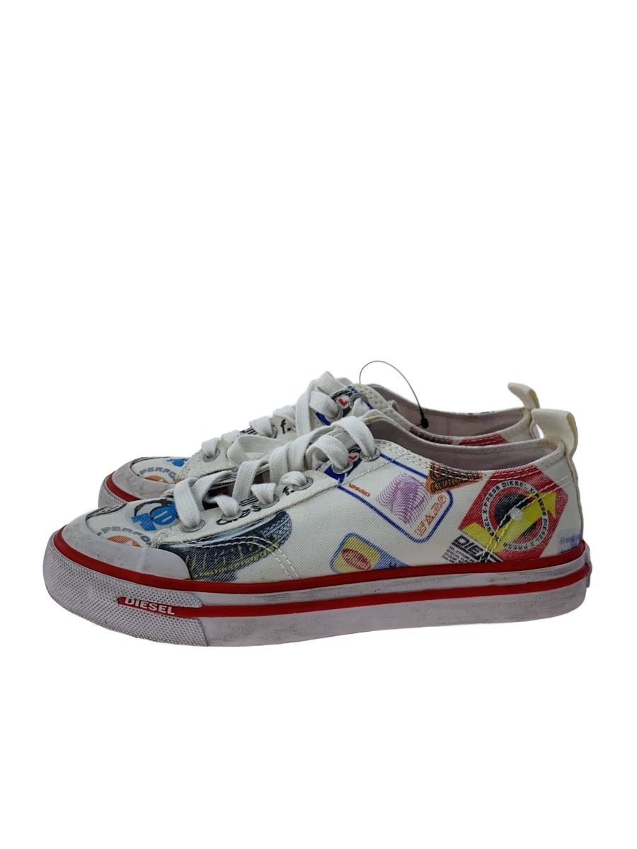 【中古】DIESEL◆ローカットスニーカー/23cm/WHT/キャンバス/F22-03-YUL//【シューズ】