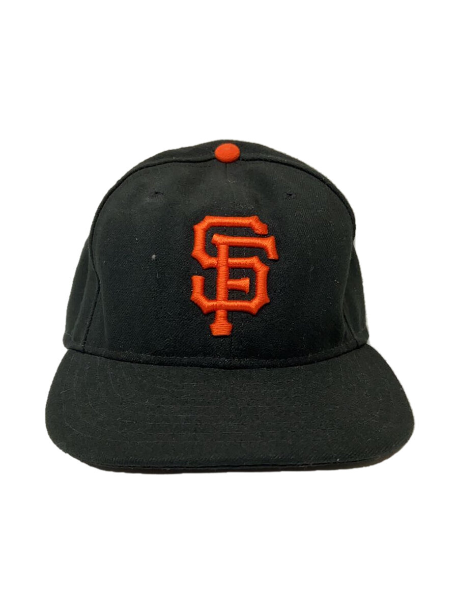 【中古】NEW ERA◆キャップ/7 5/8/ポリエステル/BLK/メンズ【服飾雑貨他】