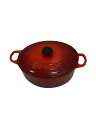 【中古】LE CREUSET◆鍋/RED【キッチン用品】