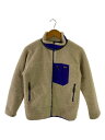 【中古】patagonia◆ジャケット/XL/ポリエステル/BEG/65625FA19/RETRO X【キッズ】