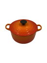 【中古】LE CREUSET◆鍋/容量:11L〜/ORN【キッチン用品】